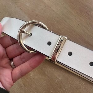 Kate Spade Cream Leather Belt